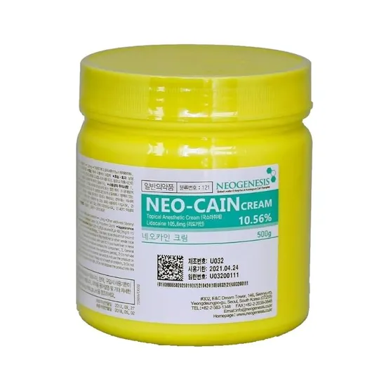 OEM Factory Wholesale 500g Anaesthetic J Cain Numb Cream 10.56% Lidocaine Neo Cain Numbing Cream 