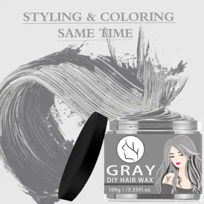 Private Label Wholesale Factory Hair Gray Color Wax for Hair Styling