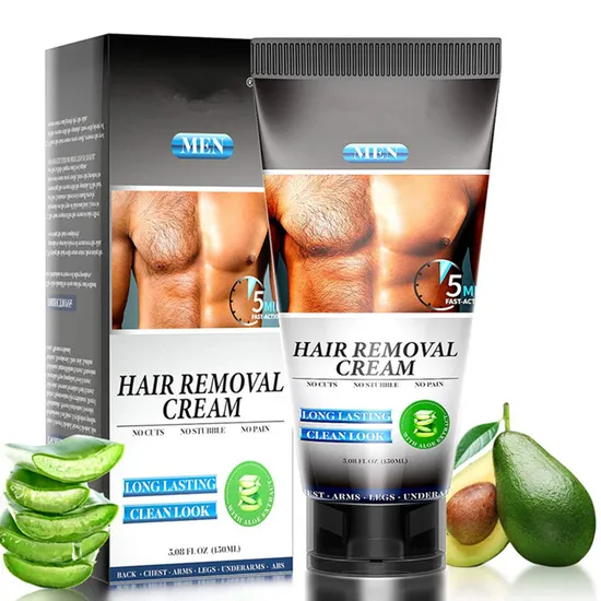 Custom Premium Men Depilatory Cream Fast & Effective Hair Removal Cream 