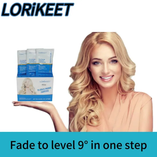 Private Label up to 9 Levels Lift Hair Bleach Dust Free Rebleach The Hair Roots Natural Smell Bleaching Powder 