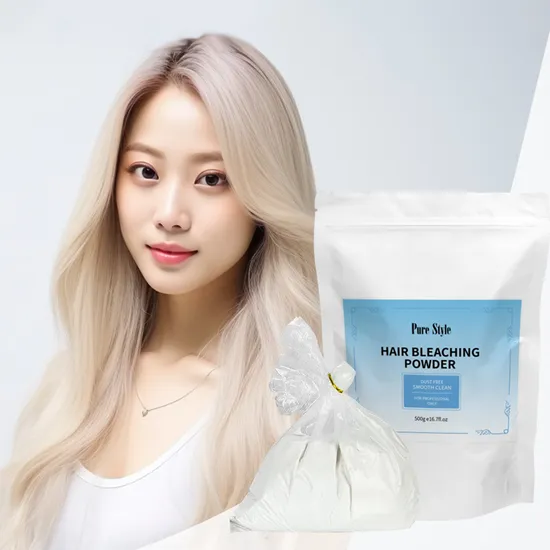Purestyle Dust Free Bleaching Powder Organic Care 500g Hair Color Bleach Argan Oil Protein OEM ODM for Professional Salon 