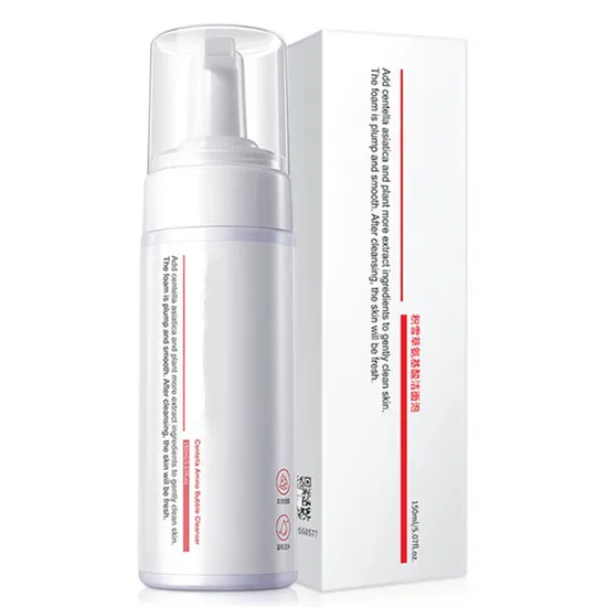 OEM Centella Asiatica Amino Acid Face Wash Acne Treatment Facial Foam Cleanser 